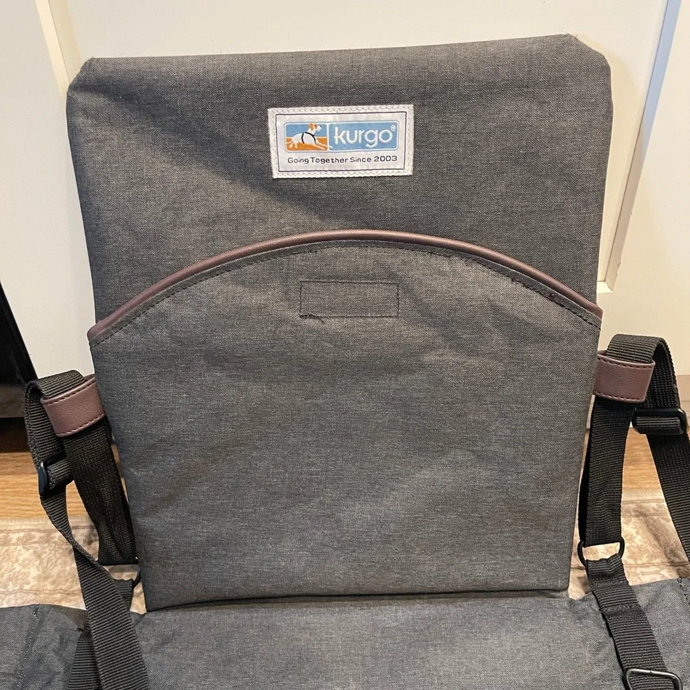 Kurgo Heather Backseat Bridge Water Resistant Car Seat Cover Charcoal Grey
